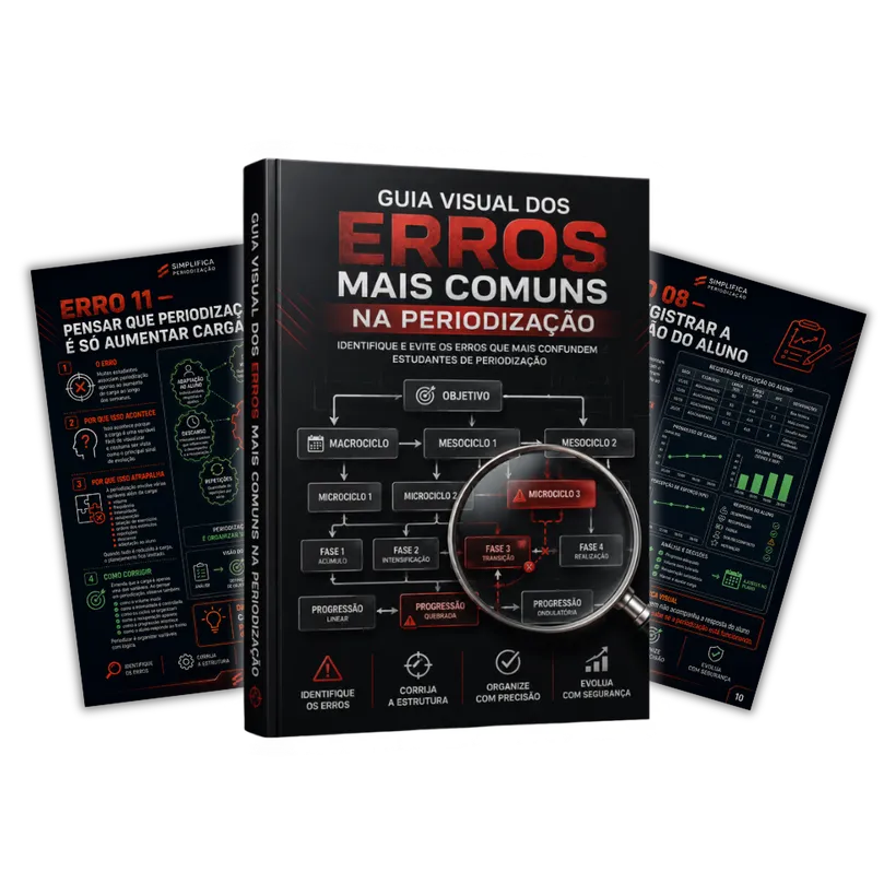 Mockup do bônus Guia Visual dos Erros Mais Comuns na Periodização