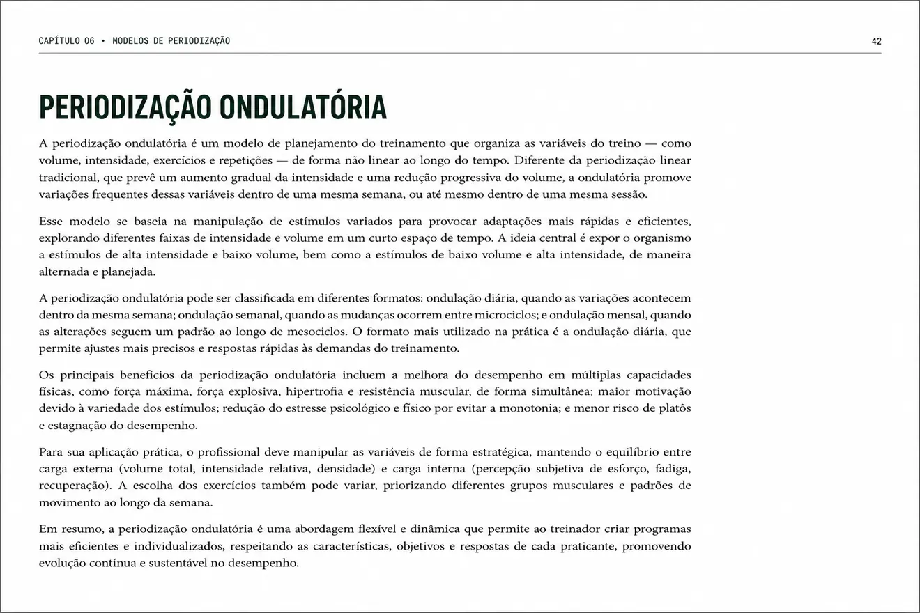 Folha tradicional explicando periodizacao ondulatoria em texto